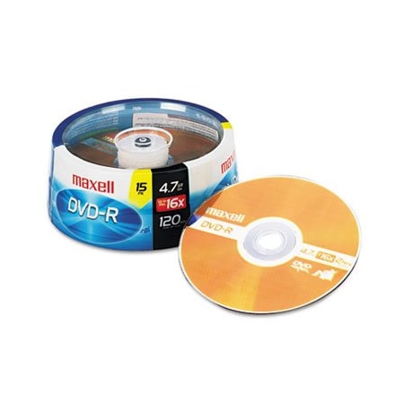 Maxell Maxell, Dvd-R Discs, 4.7gb, 16x, Spindle, Gold, 15PK 638006
